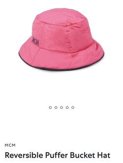 MCM Reversible Pink Puffer Bucket Hat