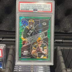 Aaron Rodgers / J Alexander PSA 10 Graded Optic Card 
