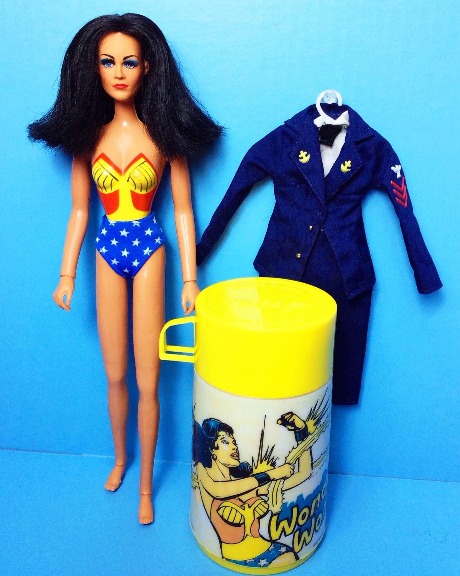 70s Wonder Woman 12 Inch Mego Doll & Thermos