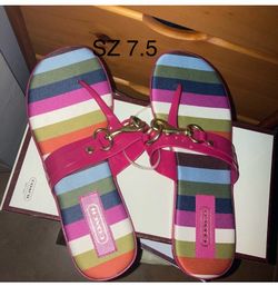 Coach Jelly Thong Sandals New SZ 7.5