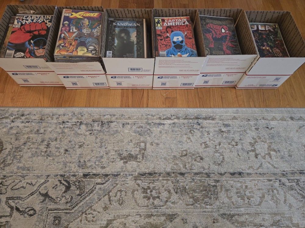6 Boxes Of Comic Books