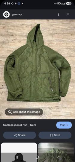 COOKIES SF SHELL JACKET OLIVE COLOR XL
