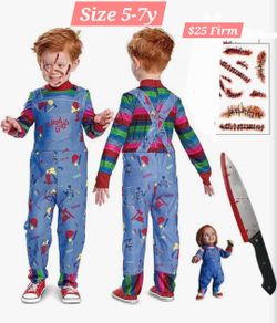 Chucky Kids Costume 5-7y $25 Firm