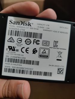 1tb SATA 6 SSD sandisk ultra 3d ssd