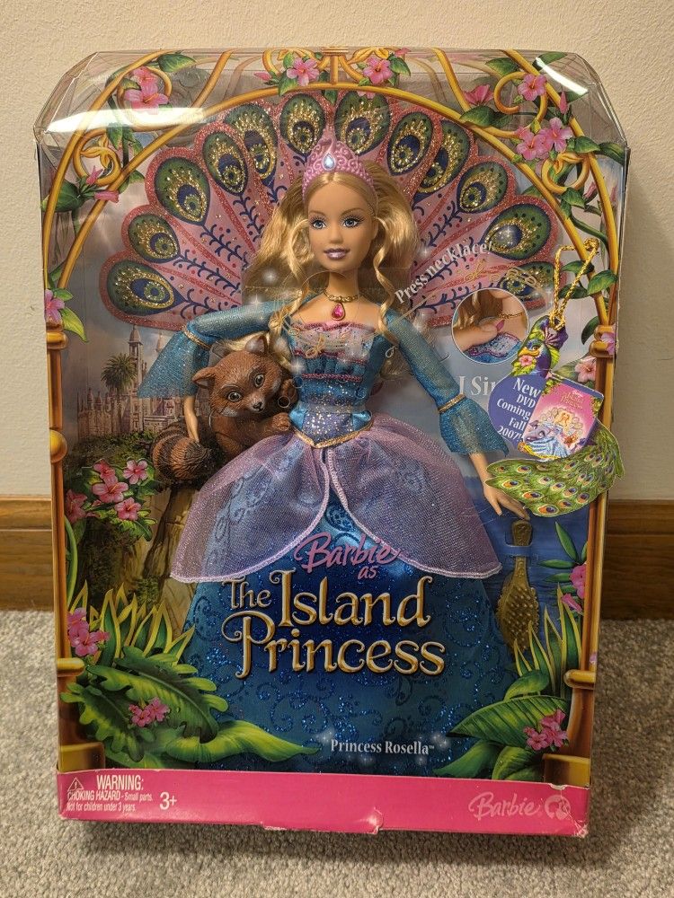 Barbie as The Island Princess Rosella Doll w/Tiara & Fan