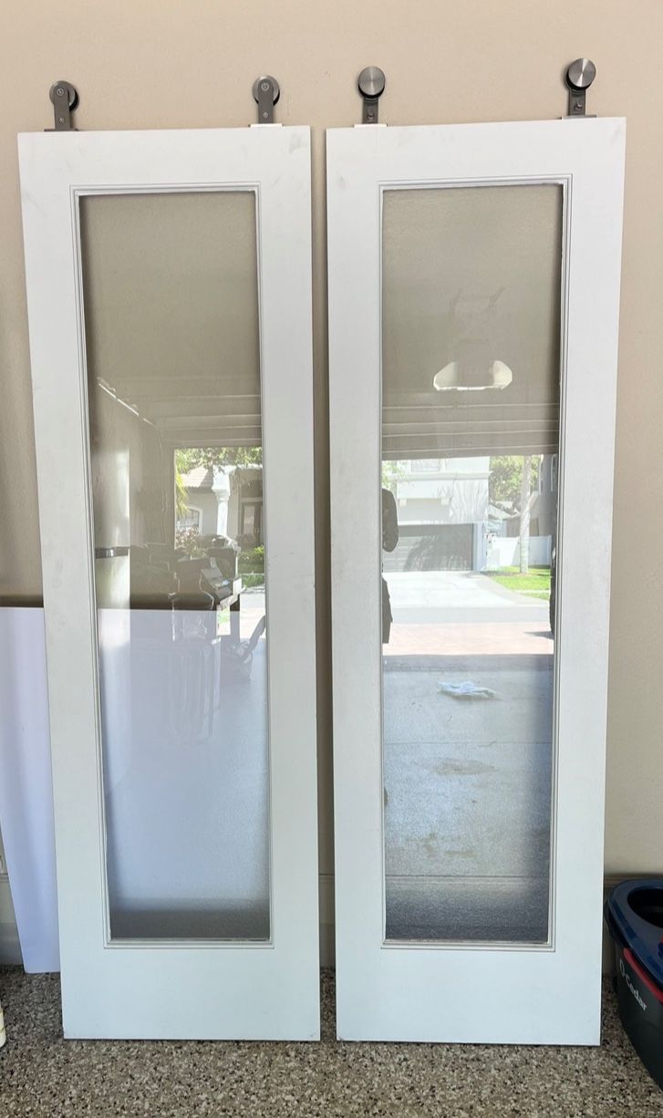 Sliding Double Barn Style Doors track