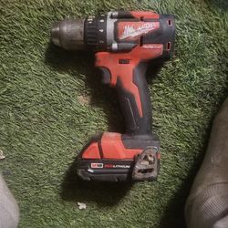 Milwaukee M18 18-Volt Lithium-Ion Brushless Cordless 1/2 inch Compact Drill Driver (Tool-Only), model 2801-20. 