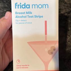 unopened box of alcohol breastmilk test strips
