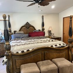 King Size Bed Frame And Matching Night Stands
