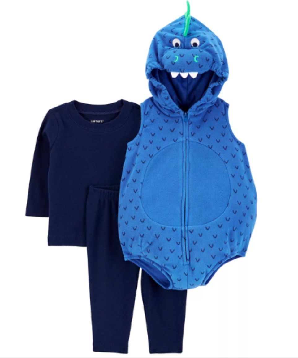 Baby Dinosaur Costume Blue 6-9 Months