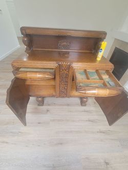 antique Jacobean Revival style sideboard