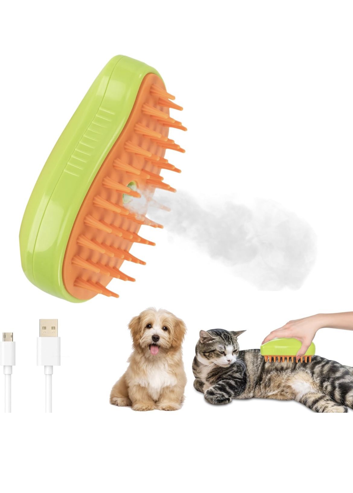 Cat Dog Brush With Stream Brand New