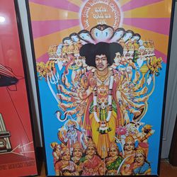 Jimi Hendrix Poster Framed