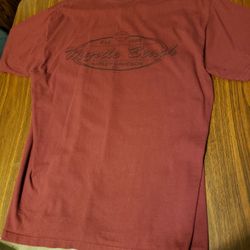 Myrtle Beach Harley T-shirt,womans. Lg, Maroon