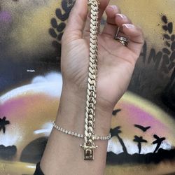 10k Solid Cuban Bracelet 