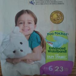 Package Of 23    Size 6 Diapers