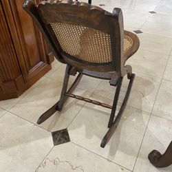 Rocking Chair Antique Folding RARE