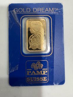 PAMP Suisse Gold Dream Gold Bar 5 gram vintage gold dream rare