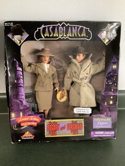 Casablanca Bogart & Bergman Figures 1998 by Exclusive Premiere (Barbie Sized)