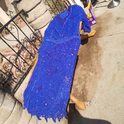 Bluse And Skirt With Beads