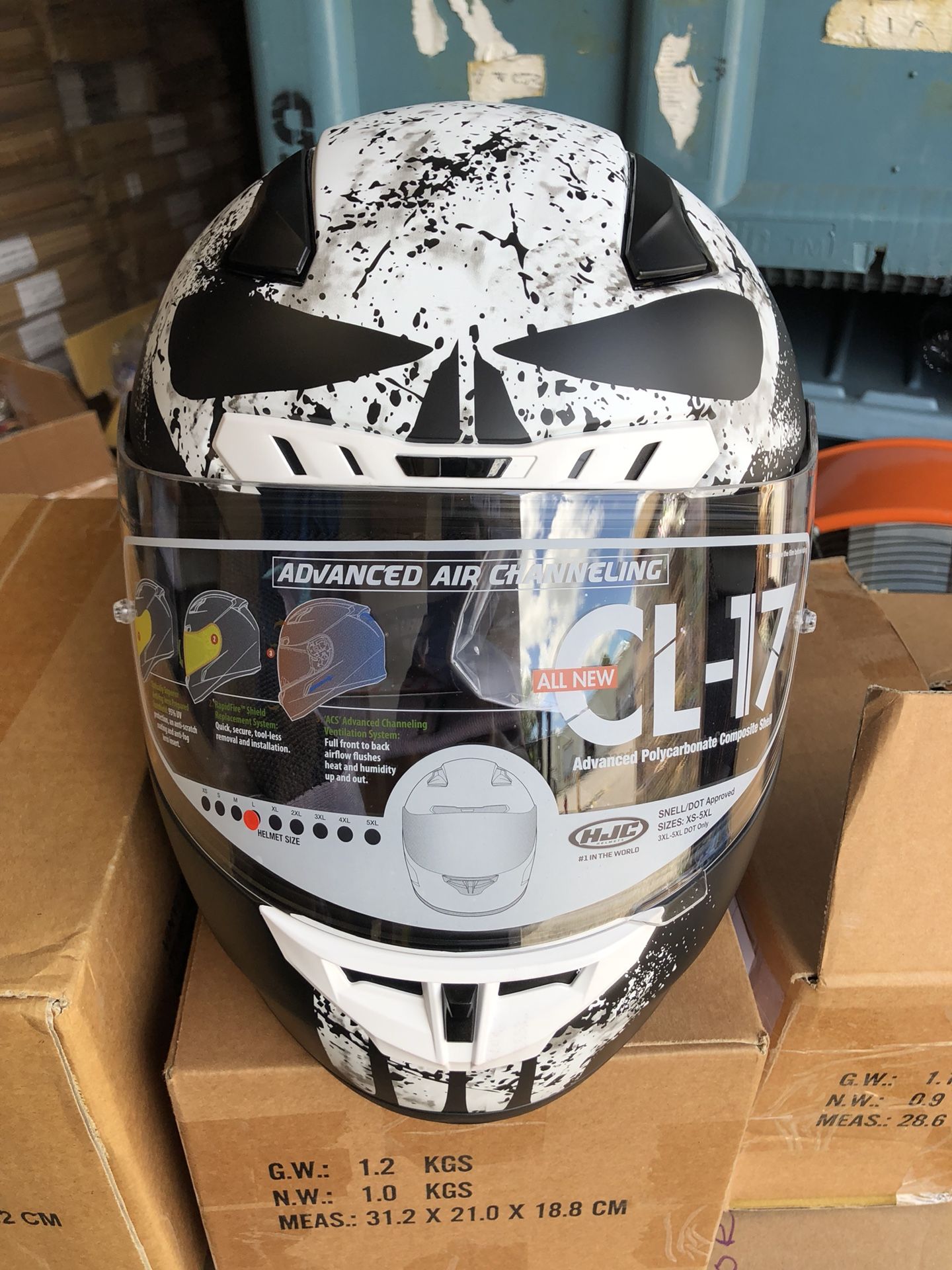 HJC punisher motorcycle helmet