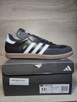 Adidas Samba Classic Core Black / White Mens 12.5 New In Box 034563