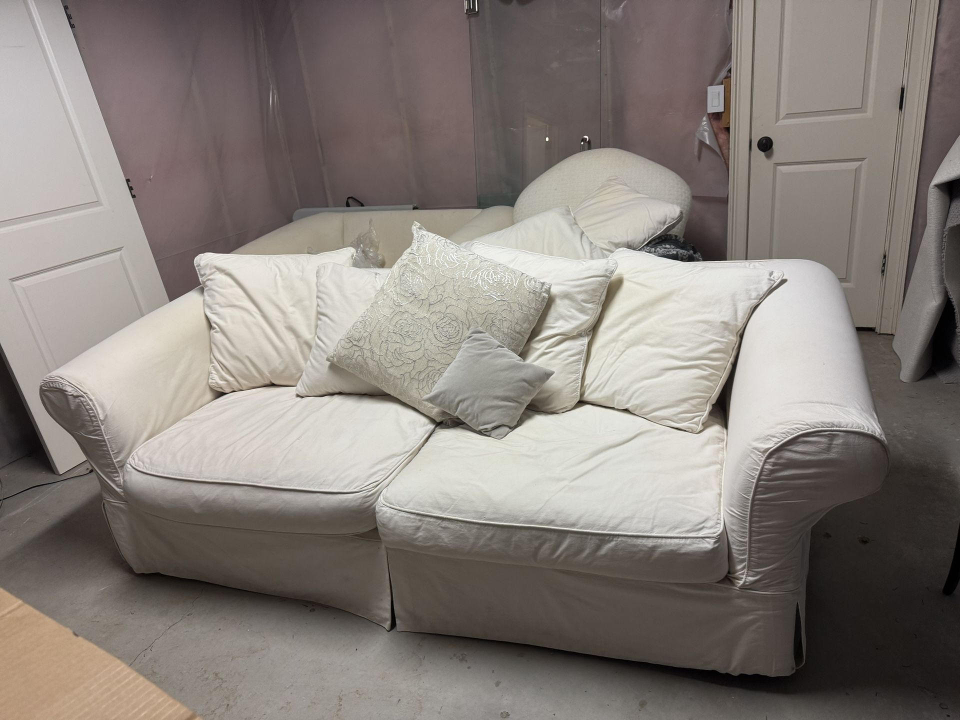 Crate & Barrel Sofa and Chair