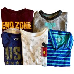 Boys T-Shirt Bundle (x5) Size 5T Oshkosh B’Gosh Mickey Mouse Polo - Lightly Worn