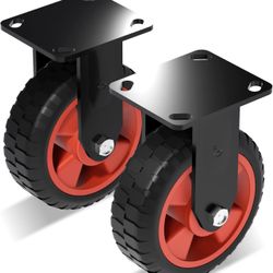6 Inch Heavy Duty Industrial Casters,400 LBS  X414)