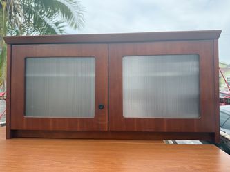 Wood TV Stand Cabinet with Doors