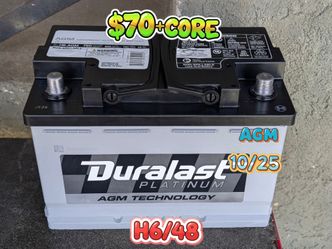AGM Car Battery Group Size 48/H6