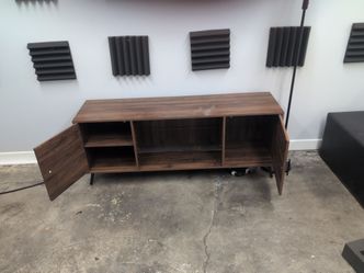 Mid-Century Modern TV Stand with Storage