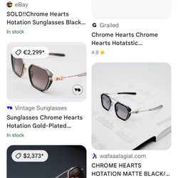 Rare , Authentic Chrome Hearts Hotation Shades 