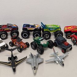 Bag Of Various Vehicle Toys