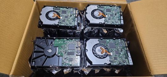 Box of 24 Used Hard Drives 