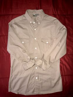 ASOS Men’s Skinny Military Shirt (Dusty Pink)