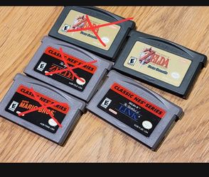 Authentic Zelda GBA Games A Link To The Past Adventure Of Link Gameboy Advance