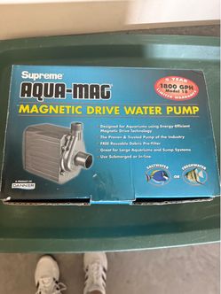 Brand New Supreme Aqua-Mag 18 Magnetic Drive Water Pump 1800 GPH