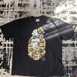 Bape Shirt Black Camo