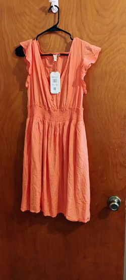 Roxy Coral Flutter Sleeve Midi Dress