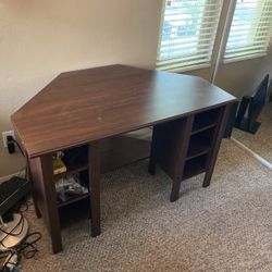 Dark Brown IKEA Desk Available 5/21 Or Later