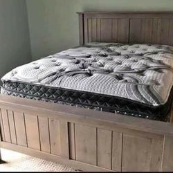 17in BRAND NEW QUEEN PILLOW TOP MATTRESS AND BOXSPRING SAME DAY DELIVERY 