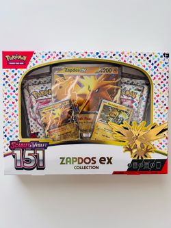 Pokemon 151 Zapdos ex Collection