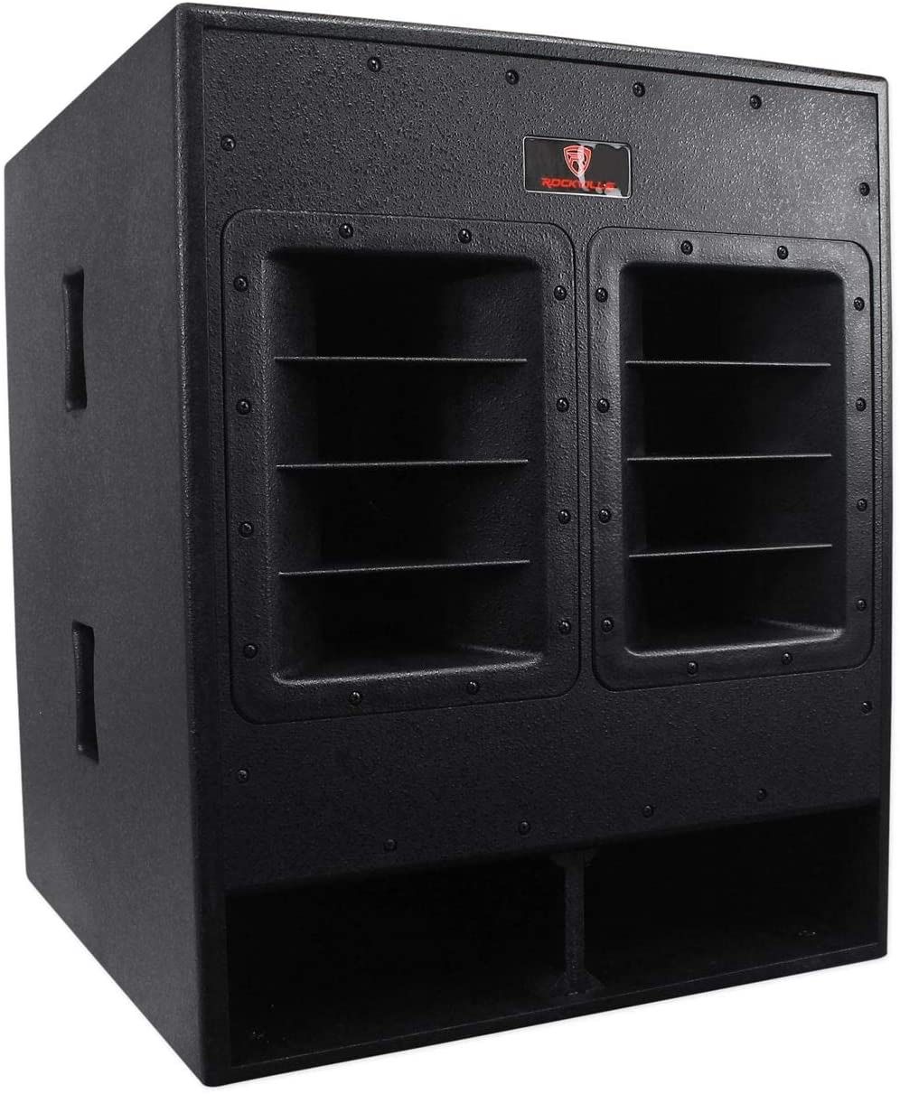 Rockville RBG18FA 18" 3000w Active Powered Pro Subwoofer Folded Horn PA/DJ Sub