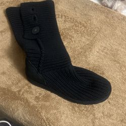 Ugg Women Classic Cardo Cables Knit Boots Size 8.5