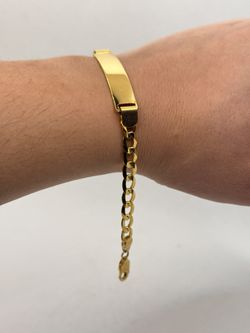 Gold 14K Cuban ID Bracelet