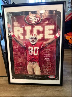 A retired Jerry rice poster