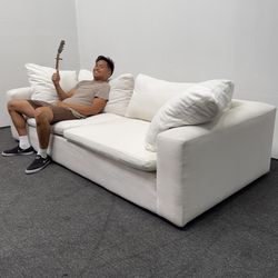 ❌Half Priced❌ Utopia OFF White Sofa (Deep) - I can deliver - ***Deep Cleaned and Washed***