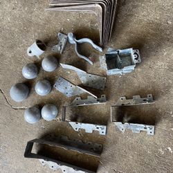 Chainlink Fence Parts & Building Parts & Shelving Brackets & Electrical Outlet Box all new