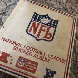 1983 Football Sticker Book 